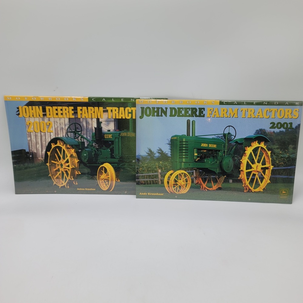 John Deere Farm Tractors 2001 2002 Calendars Motorbooks Andrew Kraushaar Set
